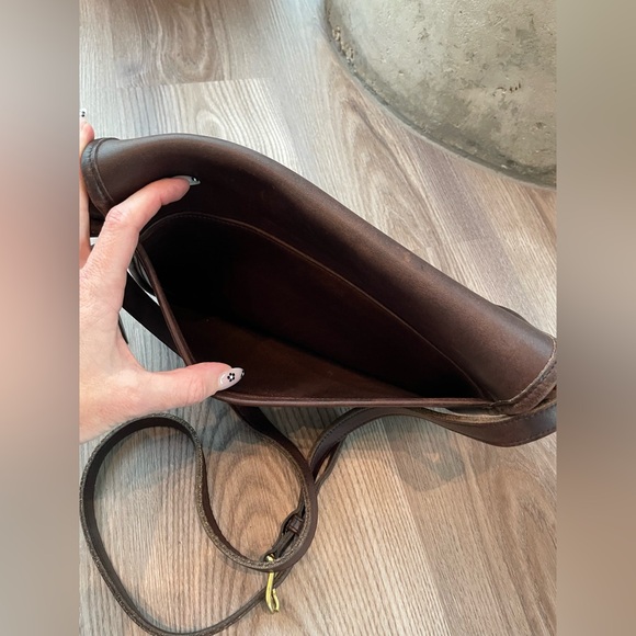 Vintage Coach City Bag Mahogany Flap Crossbody 9790 - Picture 11 of 12